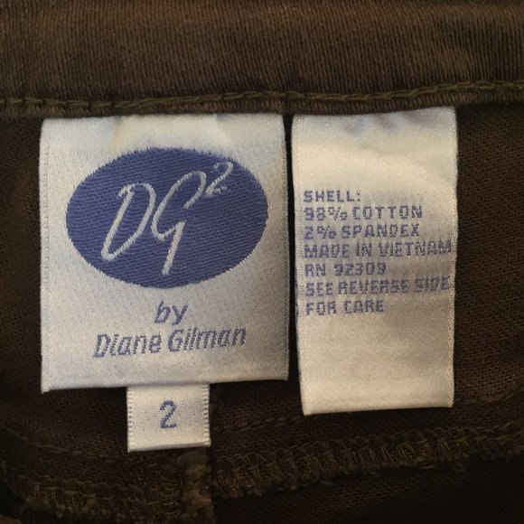 DG2 Diane Gilman Med Brown BootCut Jean Sz 2 - Picture 5 of 5